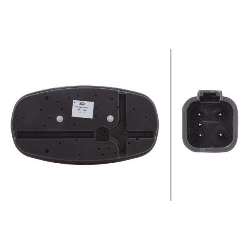 HELLA Heckleuchte 2VP 343 640-041 für VOLVO HOLDER MASSEY FERGUSON LIEBHERR HAKO