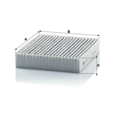 Filter, Innenraumluft MANN-FILTER CUK 1830 f&uuml;r MITSUBISHI SMART