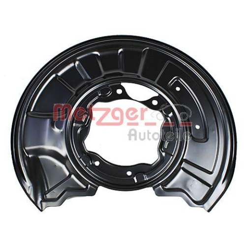 Spritzblech, Bremsscheibe METZGER 6115284 f&uuml;r MERCEDES-BENZ, Hinterachse rechts