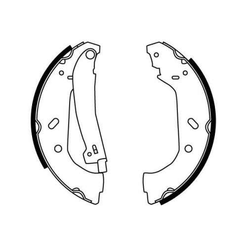 Bremsbackensatz TRW GS8563 für CITROËN FIAT LANCIA PEUGEOT, Hinterachse