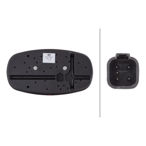 HELLA Heckleuchte 2VP 343 640-051 für HOLDER LIEBHERR CLAAS JOHN DEERE GOLDHOFER