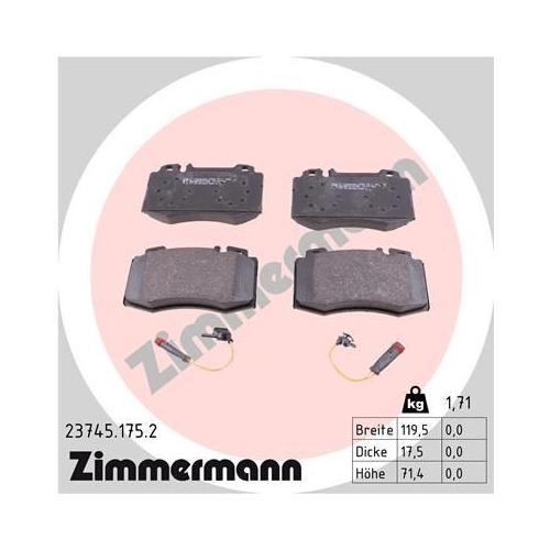 Bremsscheibe ZIMMERMANN 400.3620.52 SPORT Z für MERCEDES-BENZ, Vorderachse