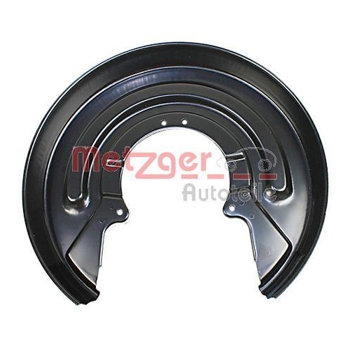 Spritzblech, Bremsscheibe METZGER 6115285 f&uuml;r VAG, Hinterachse links