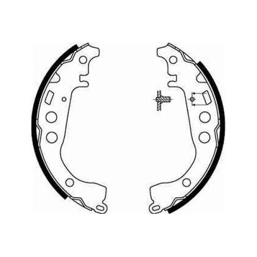 Bremsbackensatz TRW GS8673 für TOYOTA GEELY SCION GREAT WALL TOYOTA (GAC)