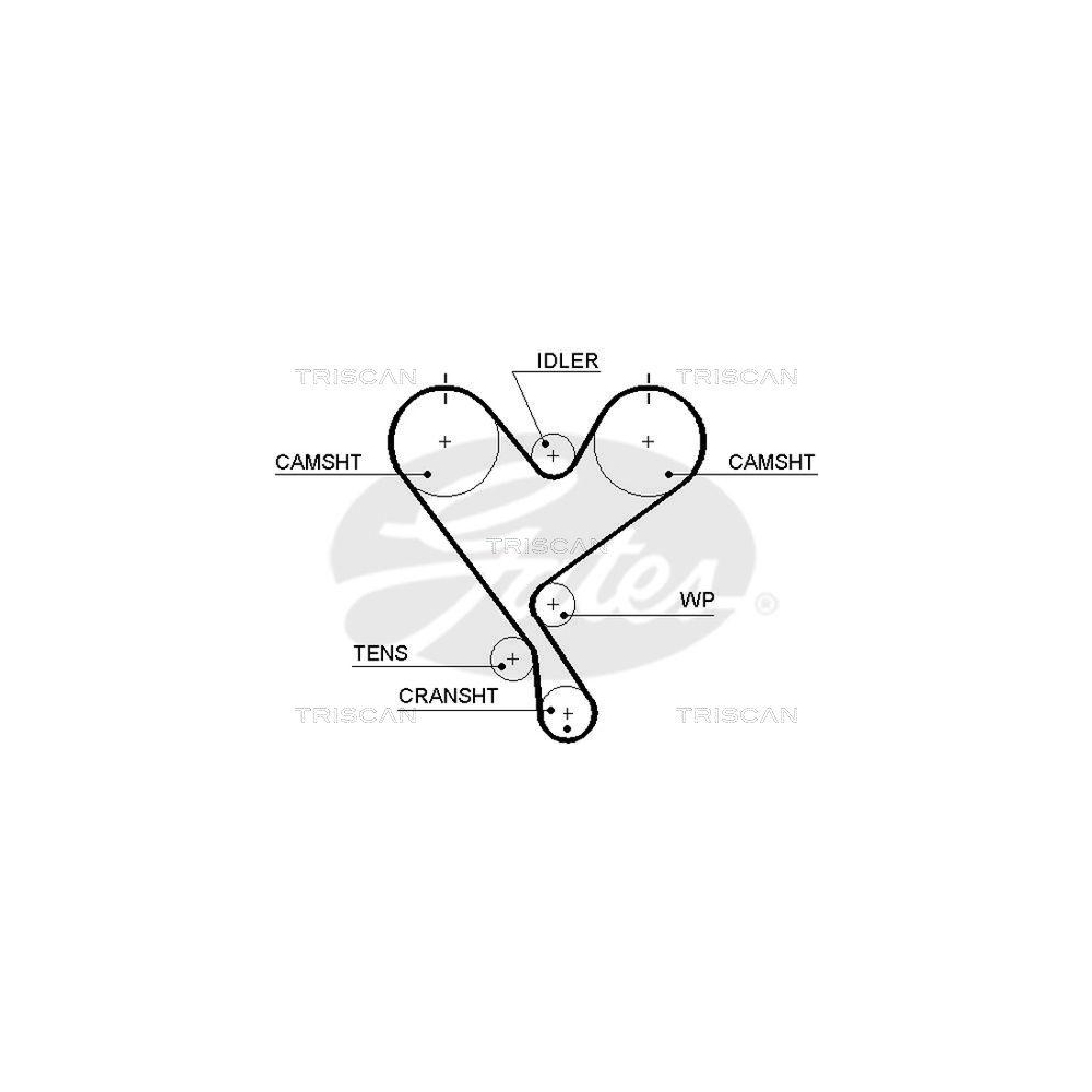 Zahnriemen TRISCAN 8645 5402xs f&uuml;r TOYOTA LEXUS