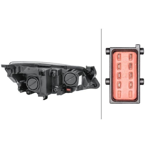 HELLA Hauptscheinwerfer 1EG 010 011-351 f&uuml;r OPEL GENERAL MOTORS, links