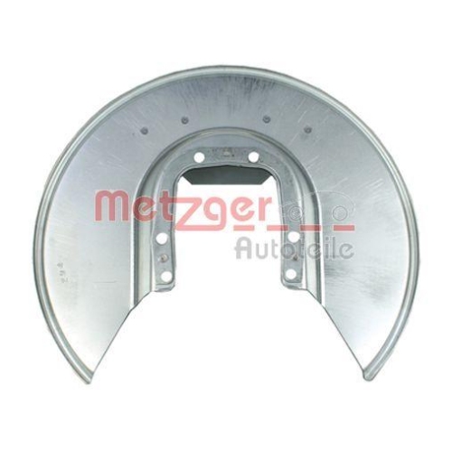 Spritzblech, Bremsscheibe METZGER 6115290 f&uuml;r CITRO&Euml;N PEUGEOT, Hinterachse links