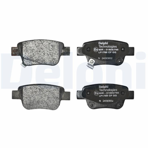 DELPHI LP1785 Bremsbelagsatz, Scheibenbremse f&uuml;r TOYOTA, Hinterachse