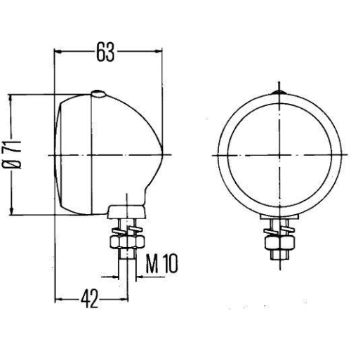 HELLA Positionsleuchte 2PF 001 648-161 f&uuml;r AUW&Auml;RTER DAF FIAT INTERNATIONAL HARV.