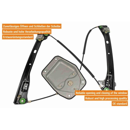 VAICO Fensterheber links und rechts elektrisch vorne V10-6297 + V10-6298 f&uuml;r VW