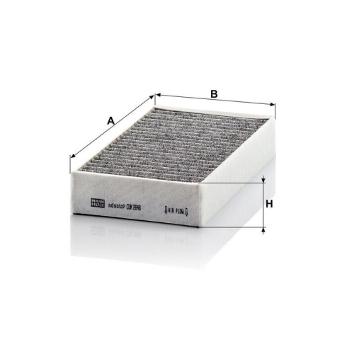 Filter, Innenraumluft MANN-FILTER CUK 2646-2 f&uuml;r MERCEDES-BENZ