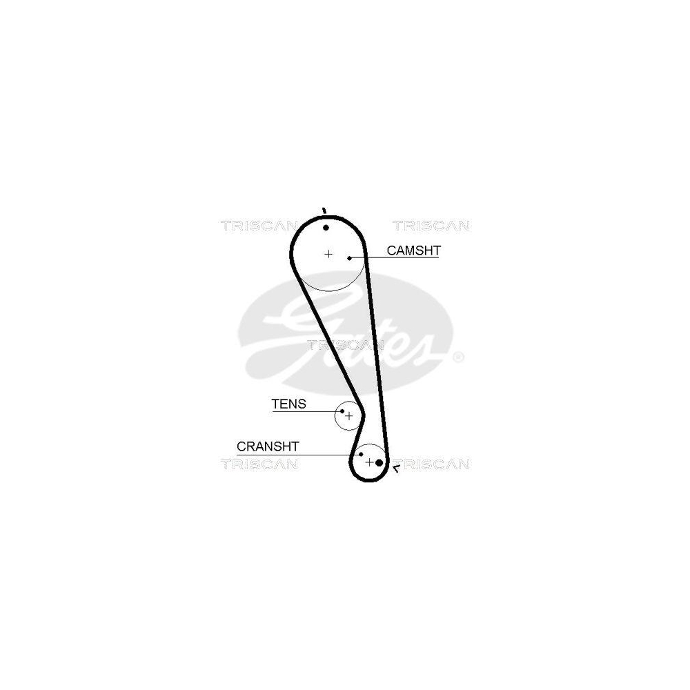 Zahnriemen TRISCAN 8645 5591xs f&uuml;r DAIHATSU DAIMLER TOYOTA