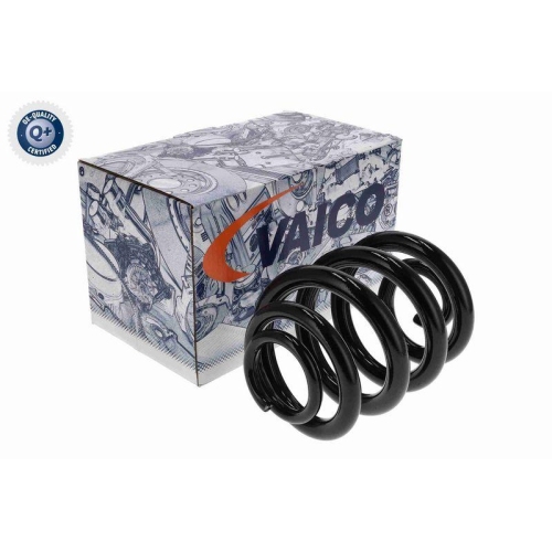 Fahrwerksfeder VAICO V10-7755 Q+, Erstausr&uuml;sterqualit&auml;t f&uuml;r VW, Hinterachse