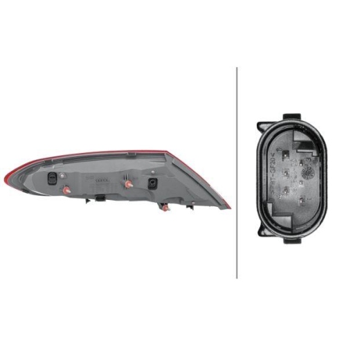 HELLA Heckleuchte 2SD 011 786-261 für MERCEDES-BENZ, rechts