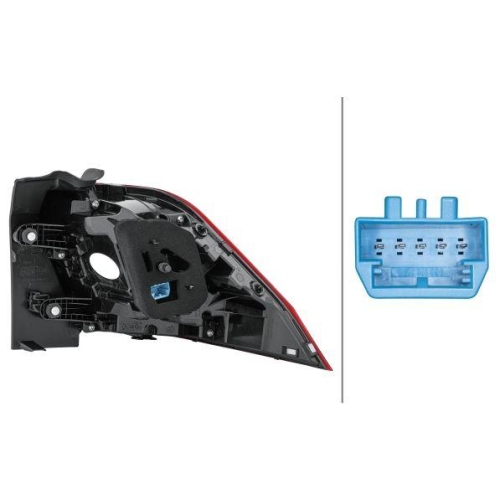 HELLA Heckleuchte 2SD 012 521-051 für VW, links