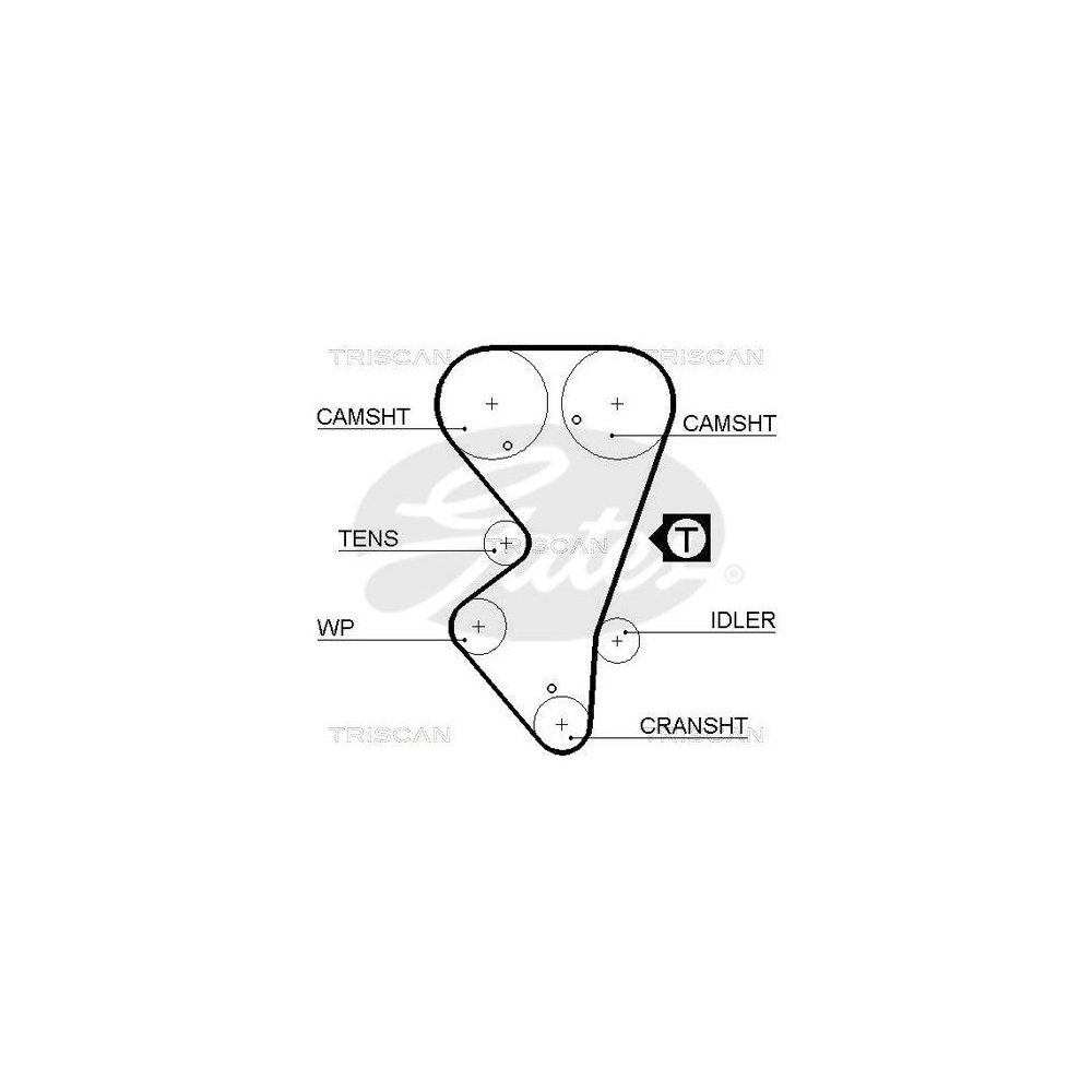 Zahnriemen TRISCAN 8645 5412xs für DANA