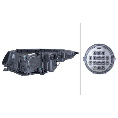 HELLA Hauptscheinwerfer 1EE 354 835-021 für LAND ROVER, rechts