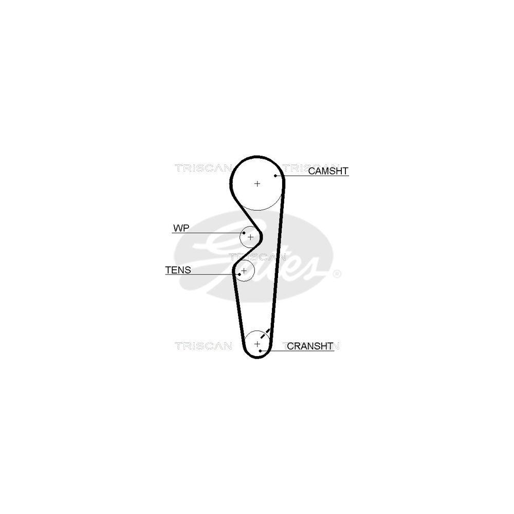 Zahnriemen TRISCAN 8645 5431xs f&uuml;r FIAT LANCIA DANA