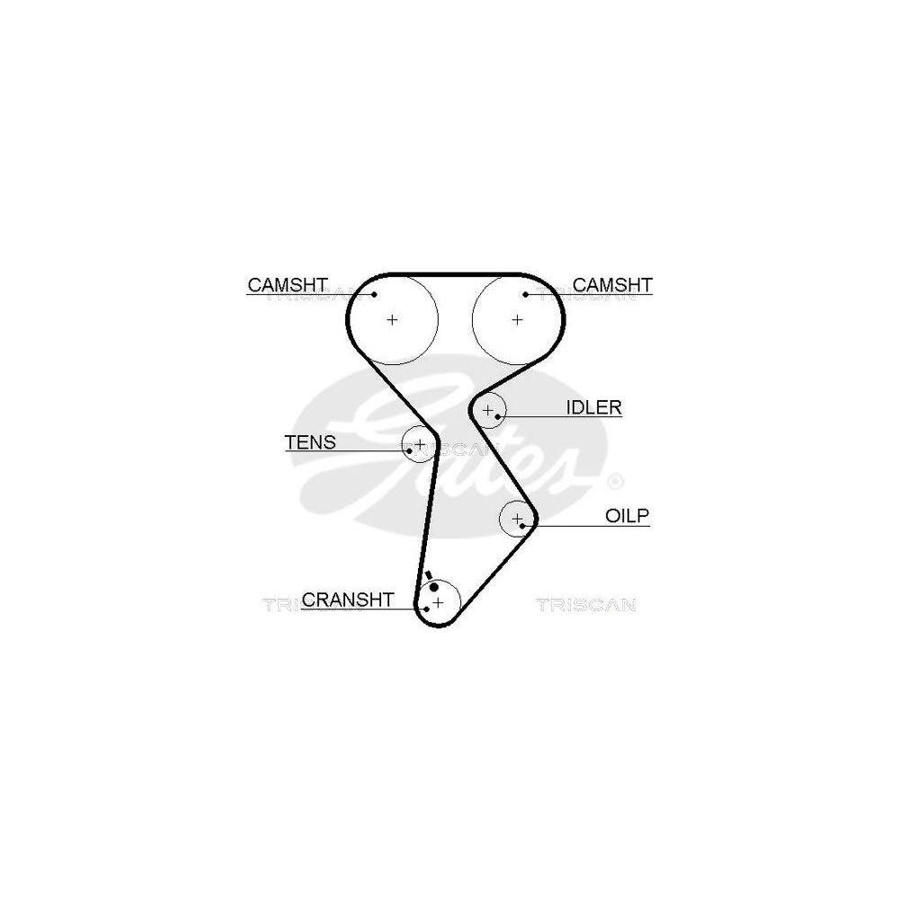 Zahnriemen TRISCAN 8645 5432xs f&uuml;r FIAT LANCIA DANA