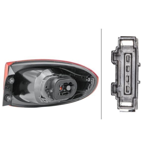 HELLA Heckleuchte 2SD 009 691-091 f&uuml;r VW, links