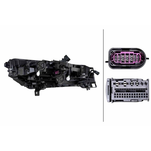 HELLA Hauptscheinwerfer 1EX 014 773-971 für SKODA, links