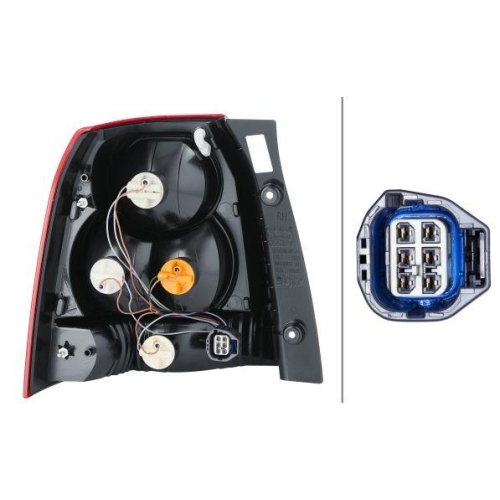 HELLA Heckleuchte 2SK 354 035-021 für LAND ROVER, rechts