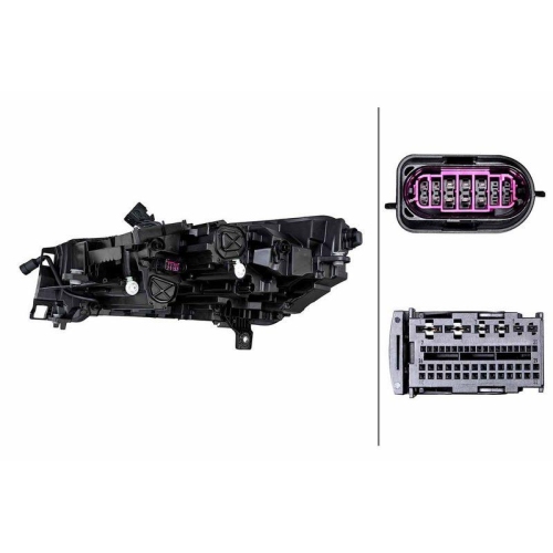 HELLA Hauptscheinwerfer 1EX 014 773-981 f&uuml;r SKODA, rechts