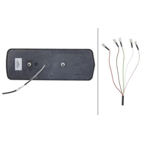 HELLA Heckleuchte 2VP 340 950-031 für DAF KRONE LANGENDORF KEMPF, links