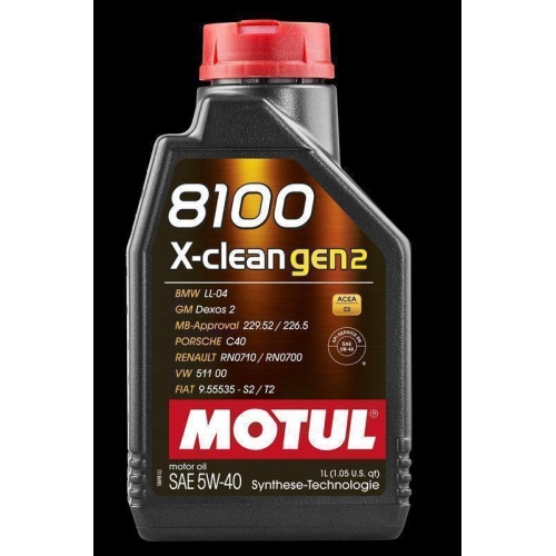 Motoröl MOTUL 110530 8100 X-CLEAN GEN2 5W-40 für