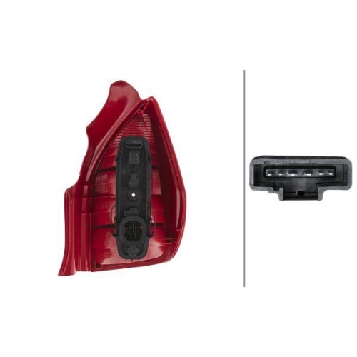 HELLA Heckleuchte 2VP 354 030-011 für CITROËN, links