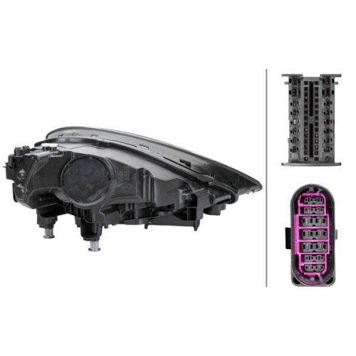 HELLA Hauptscheinwerfer 1EX 014 690-051 für PORSCHE, links