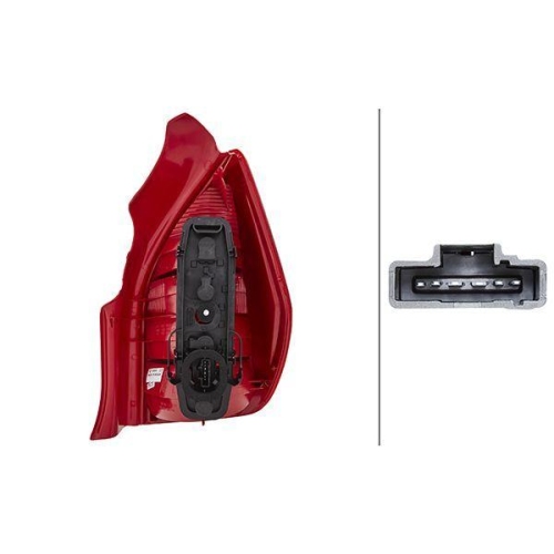 HELLA Heckleuchte 2VP 354 030-031 für CITROËN, links