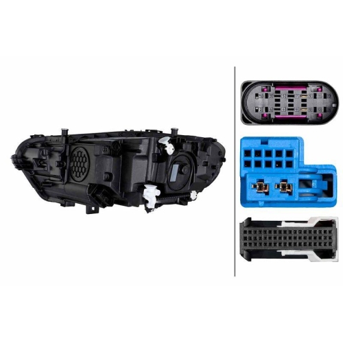 HELLA Hauptscheinwerfer 1EX 015 569-721 f&uuml;r MERCEDES-BENZ, rechts