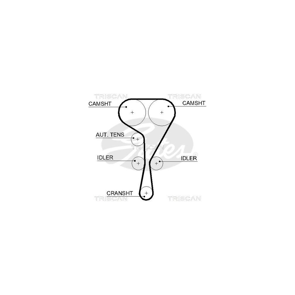 Zahnriemen TRISCAN 8645 5550xs f&uuml;r NISSAN OPEL RENAULT VAUXHALL
