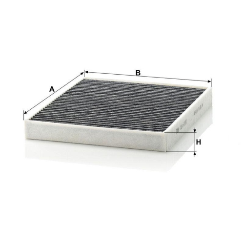 Filter, Innenraumluft MANN-FILTER CUK 2757 f&uuml;r OPEL VAUXHALL GENERAL MOTORS