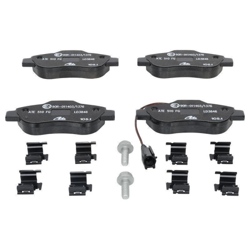 Bremsbelagsatz, Scheibenbremse ATE 13.0470-3846.2 ATE Ceramic f&uuml;r FIAT FORD