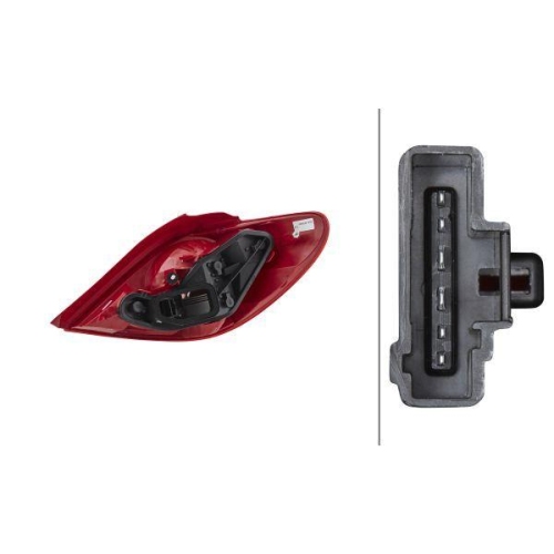 HELLA Heckleuchte 2VP 354 038-011 für PEUGEOT, links
