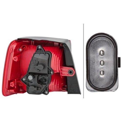 HELLA Heckleuchte 2SD 010 468-101 für VW, rechts