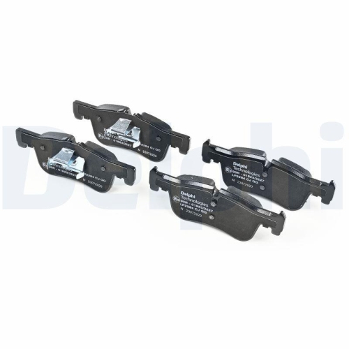 DELPHI LP2284 Bremsbelagsatz, Scheibenbremse f&uuml;r BMW, Vorderachse
