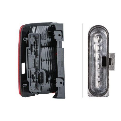 HELLA Heckleuchte 2VP 354 042-021 für VW, rechts, für Fahrzeuge mit Hecktüren