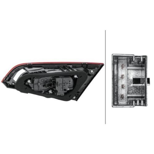 HELLA Heckleuchte 2TZ 012 839-051 für AUDI, links