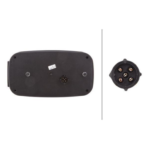 HELLA Heckleuchte 2VB 998 232-131 für JOHN DEERE, links