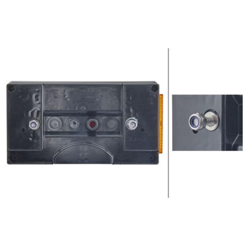 HELLA Heckleuchte 2VP 340 400-131 für DAF KÖGEL LANGENDORF, links