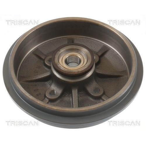 Bremstrommel TRISCAN 8120 38201C f&uuml;r CITRO&Euml;N PEUGEOT, Hinterachse