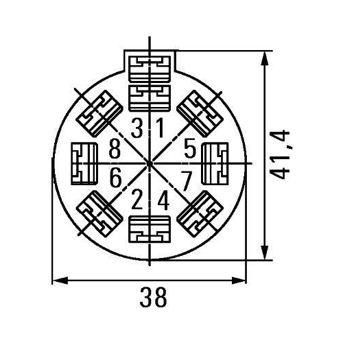 HELLA Stecker 8JA 500 431-002 f&uuml;r AUW&Auml;RTER IVECO MERCEDES-BENZ VOLVO CASE IH