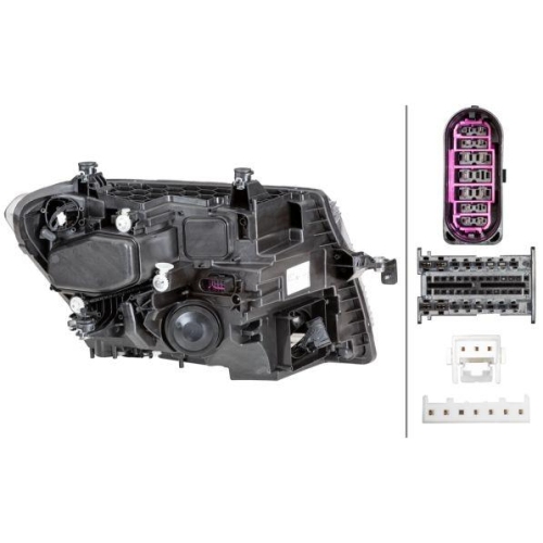 HELLA Hauptscheinwerfer 1LX 012 830-111 für VW, links