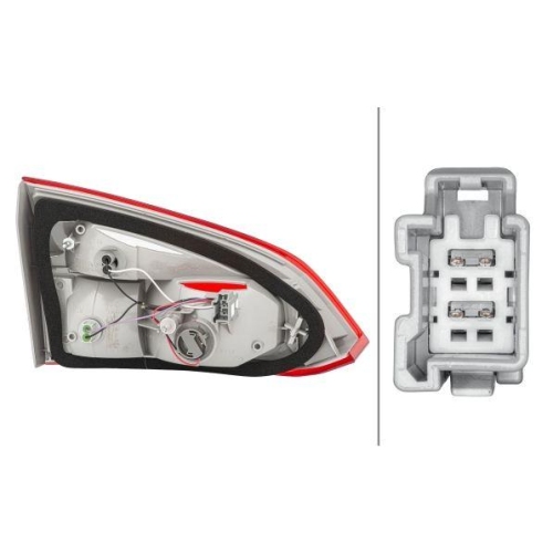 HELLA Heckleuchte 2TP 354 995-101 für FORD, rechts