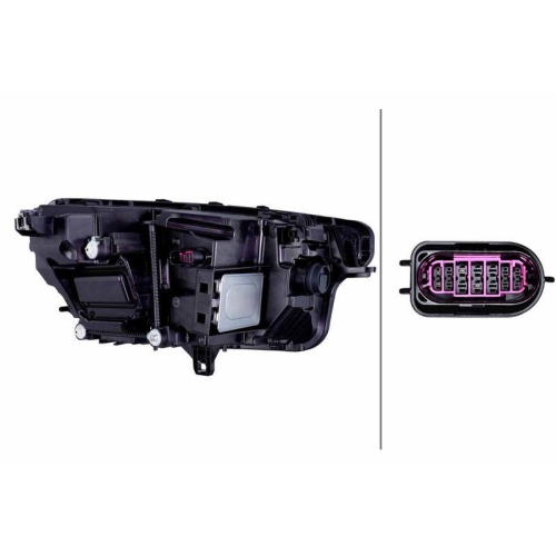 HELLA Hauptscheinwerfer 1EX 016 219-511 für AUDI VW, links