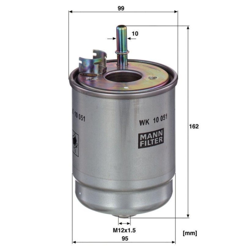 Kraftstofffilter MANN-FILTER WK 10 051 f&uuml;r HYUNDAI