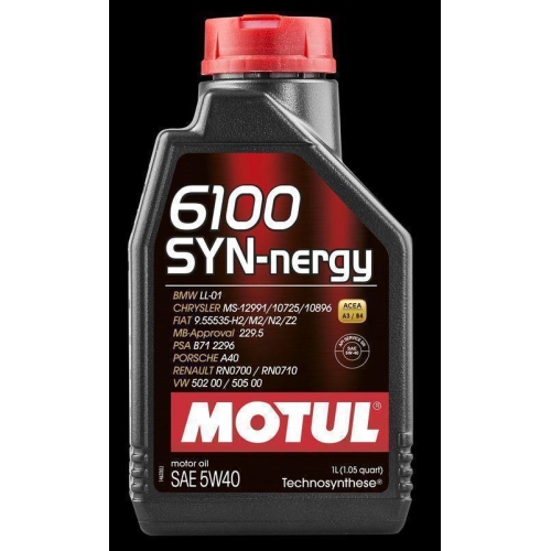 Motoröl MOTUL 107975 6100 SYN-NERGY 5W-40 für